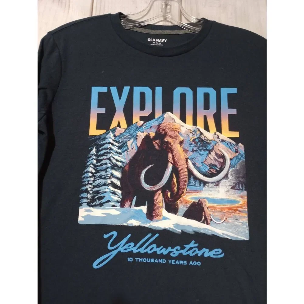 Old Navy Shirt Youth XL Yellowstone Navy T-shirt‎
